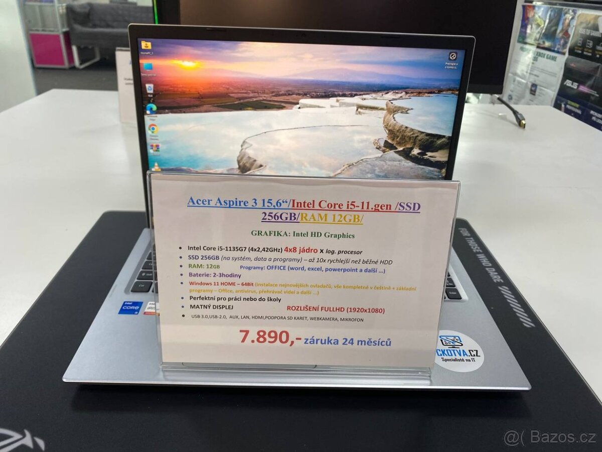 Acer Aspire 3 15,6“/Intel Core i5-11.gen /SSD 256GB/RAM 12GB - 9