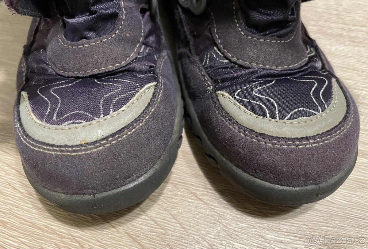 Dívčí zimní fialové boty Richter Sympatex, vel.28 - 9