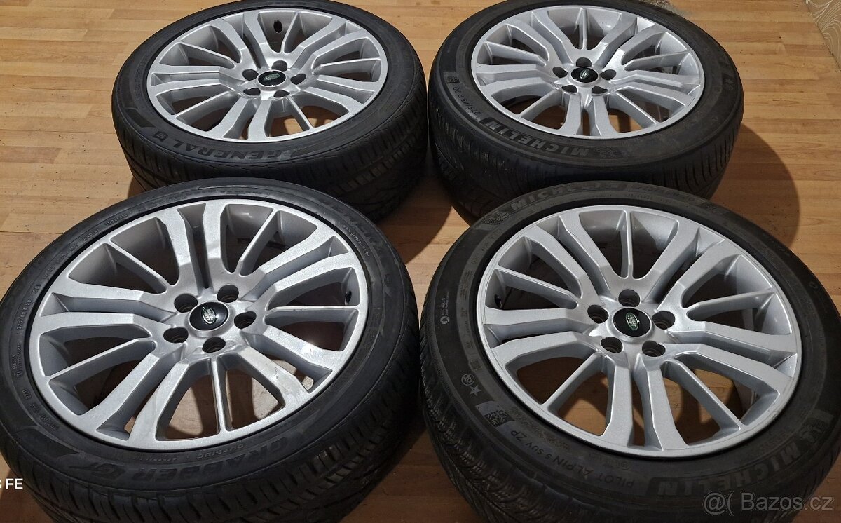 Predám alu. disky Range Rover 5x120 R20 - 9