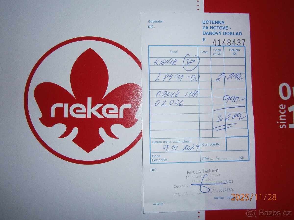 Dámské kotníčkové boty RIEKER vel.: 38 - 9