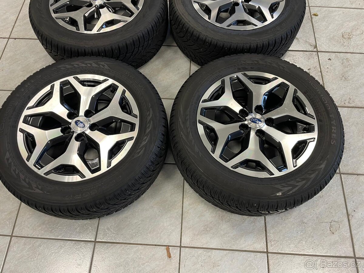 Originální ALU kola Subaru Forester pneu 6mm - 9