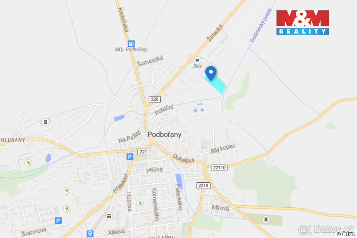 Prodej pole, 10577 m², Podbořany - 9