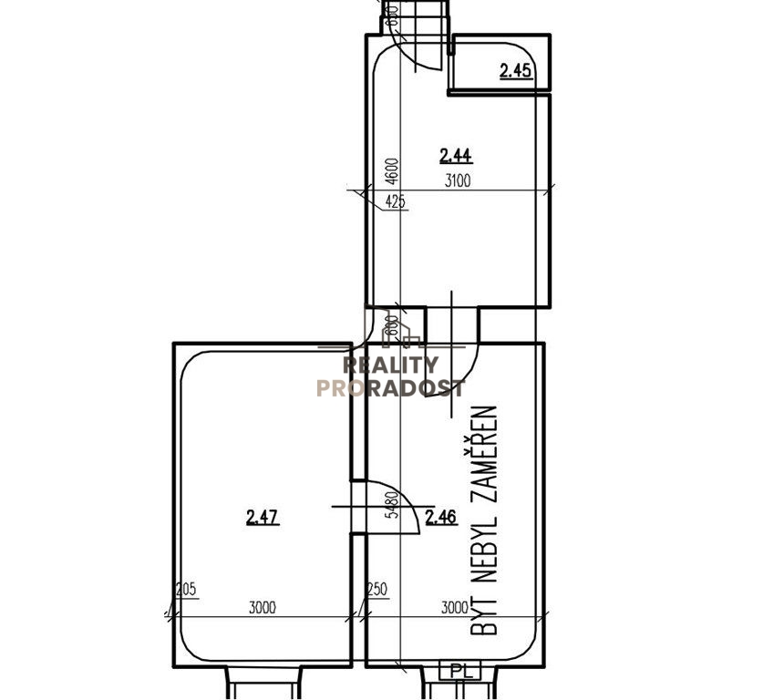 Podnájem vybavené jednotky 2+1, 47m2, Václavská, Brno-Staré - 9