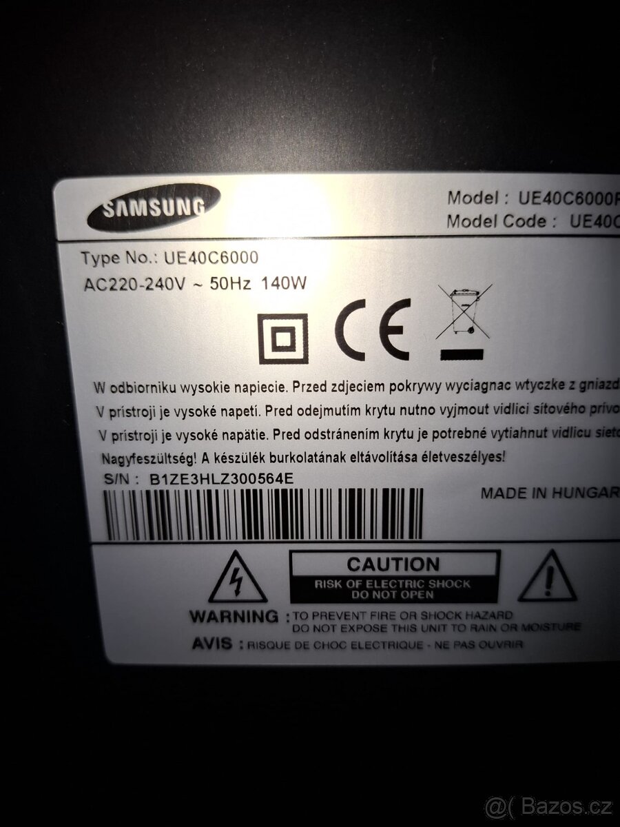 Samsung UE 40C6000RW + set top box Sencor - 9