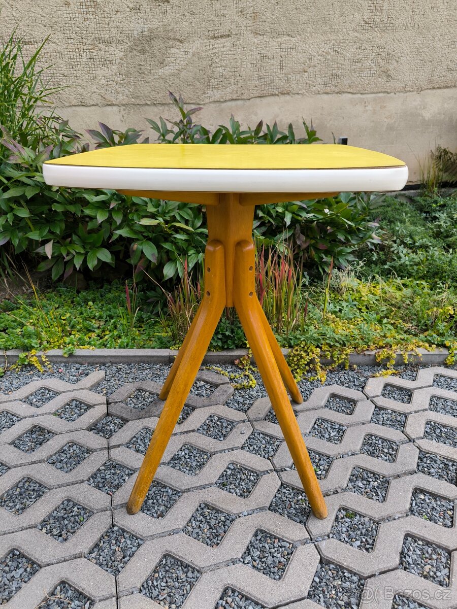 Retro stolek s umakartovou deskou - Brusel Expo 58 - 9