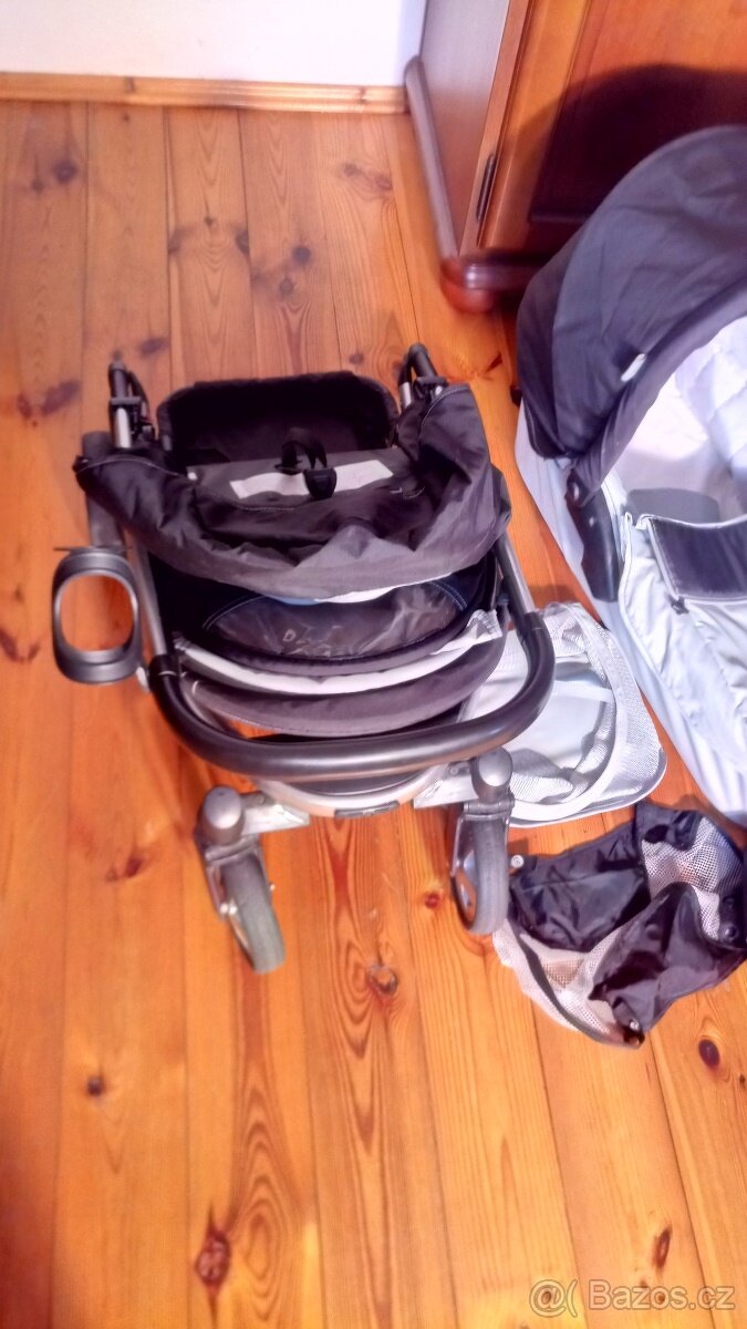 Kočárek 3v1 hluboká korba,sportovní sedačka,autosedacka - 9