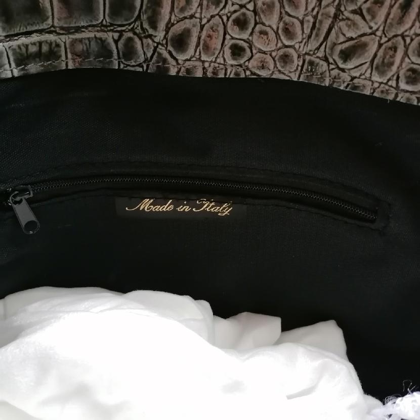 Italská kabelka šedá - 9