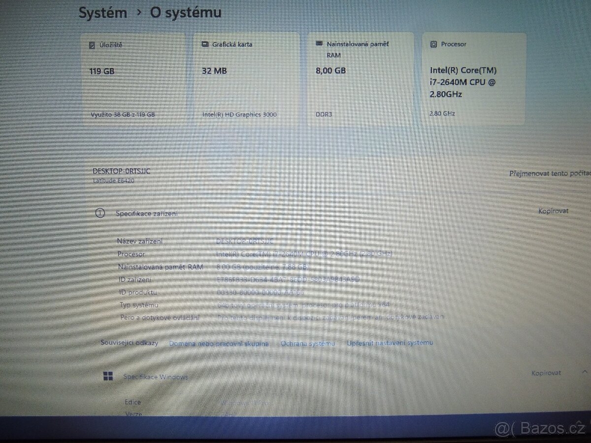 Notebook Dell Latitude E6420 - 9