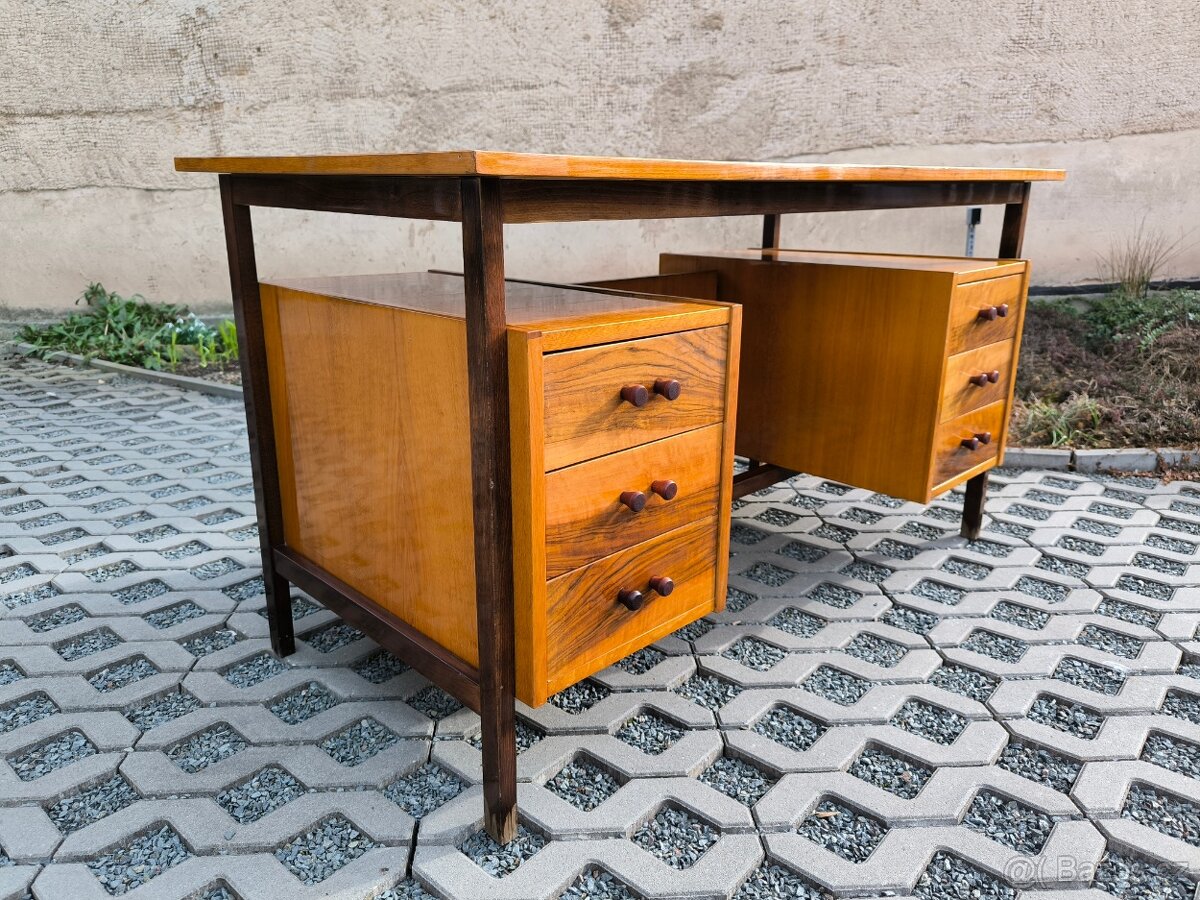 Retro designový psací stůl - Rumunsko - 60. léta - 9