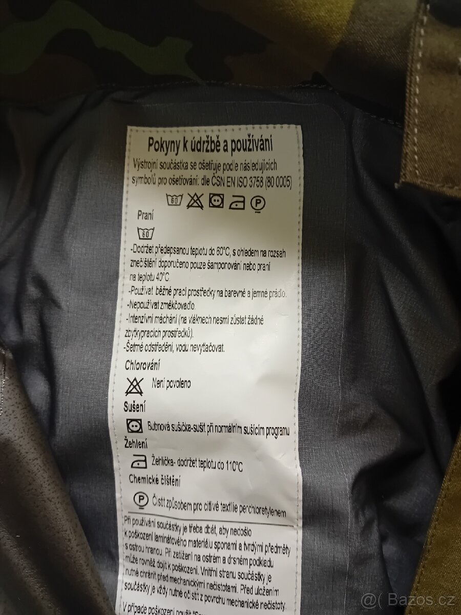 Goretex kalhoty AČR, vojenské, uniforma maskáče AČR - 9