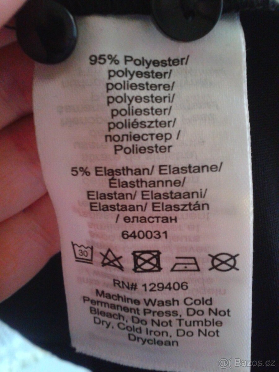 Elegantní černé šaty 48/52 - 9