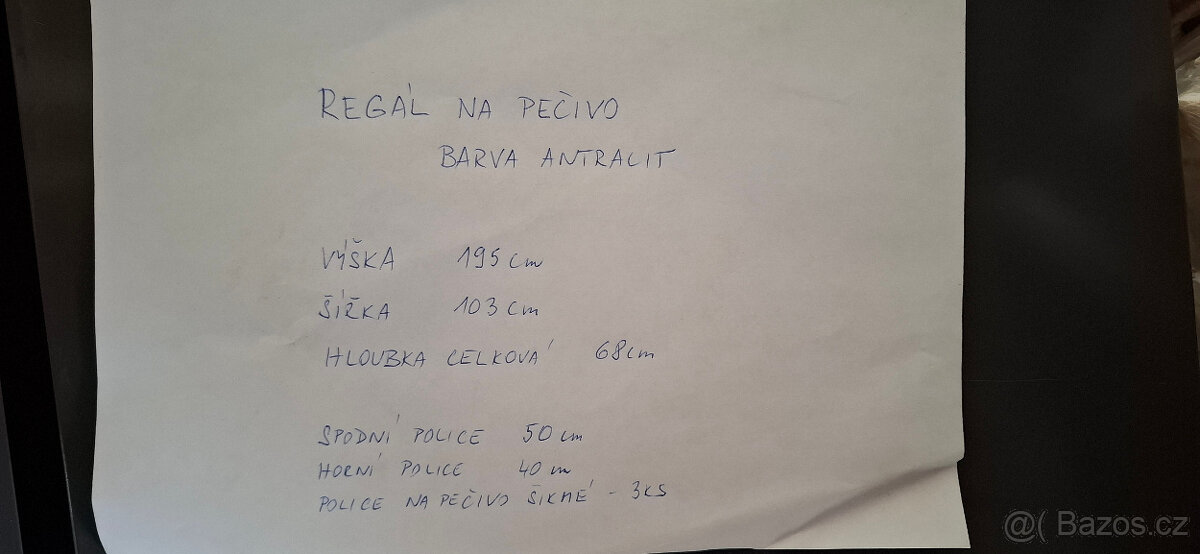 Regál kovový antracit - 9