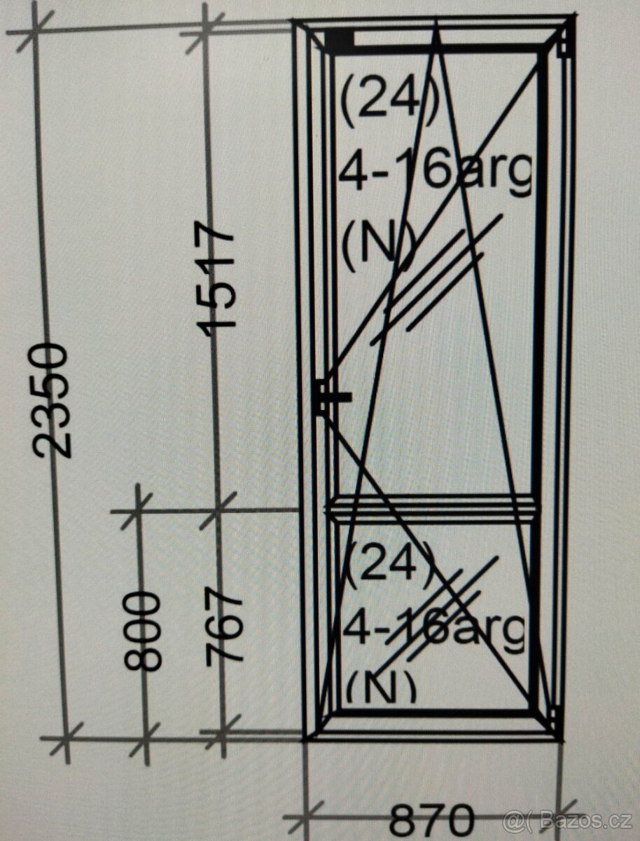 V Ý P R O D E J -Balkonové dveře -nové - 9