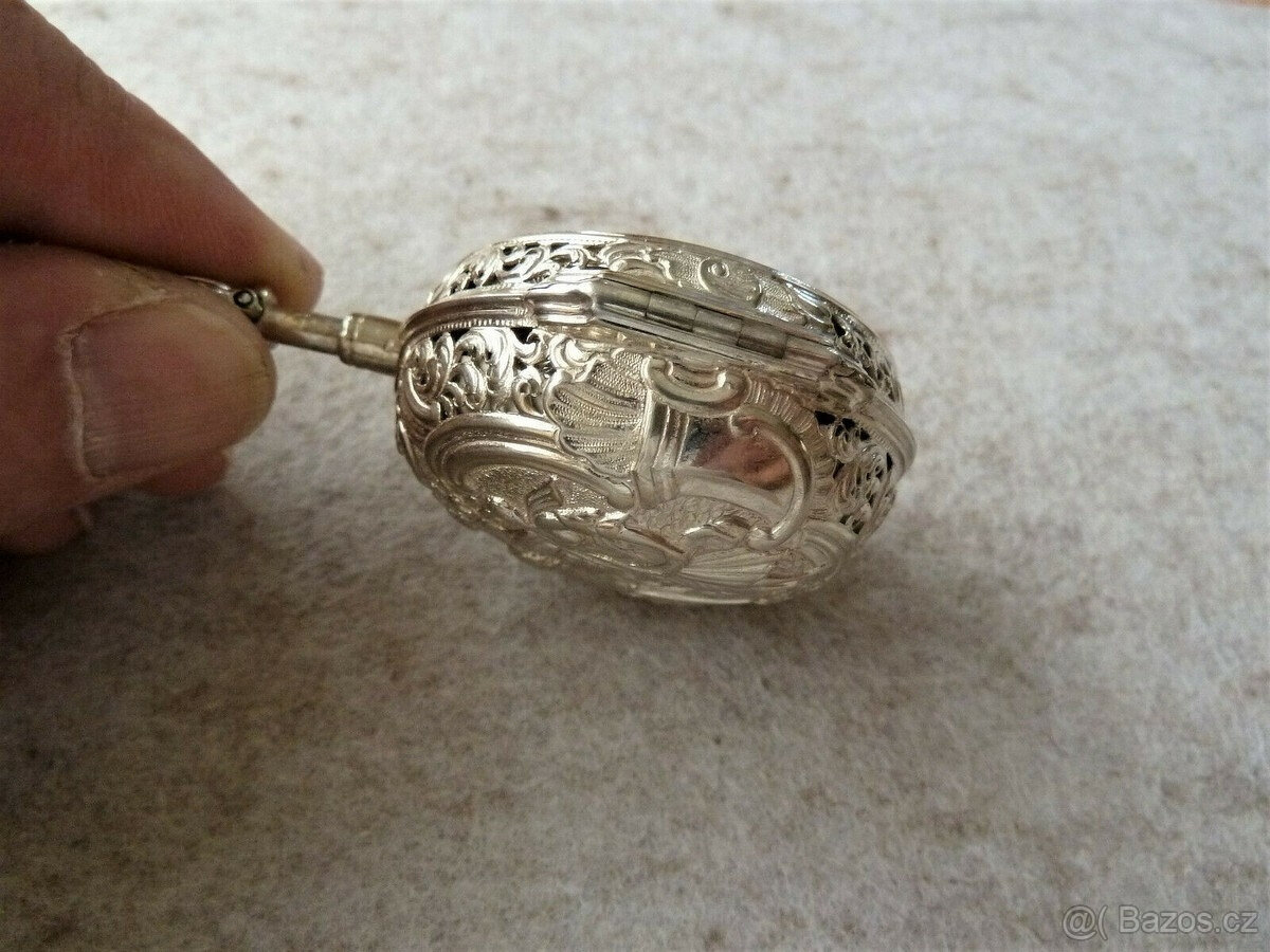 Kapesní hodinky Verge s opakovačem, Beringer Salzburg, stříb - 9