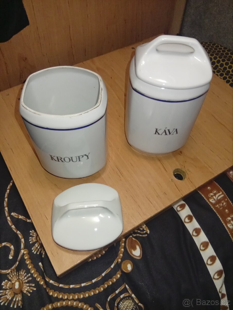 2 STARÉ PORCELANOVÉ DÓZY - 9