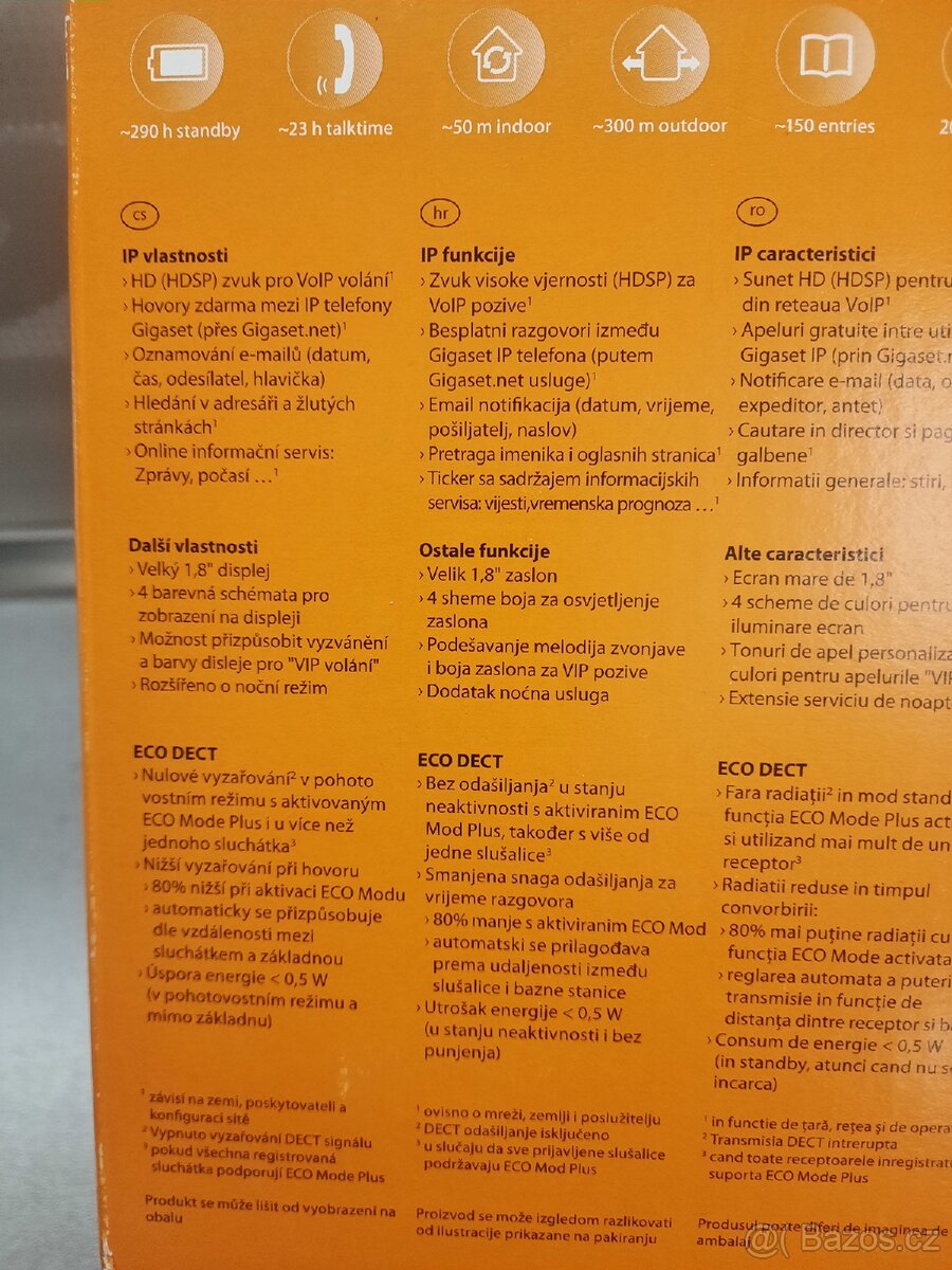 Siemens Gigaset A510 IP bezdrátový telefon - 9