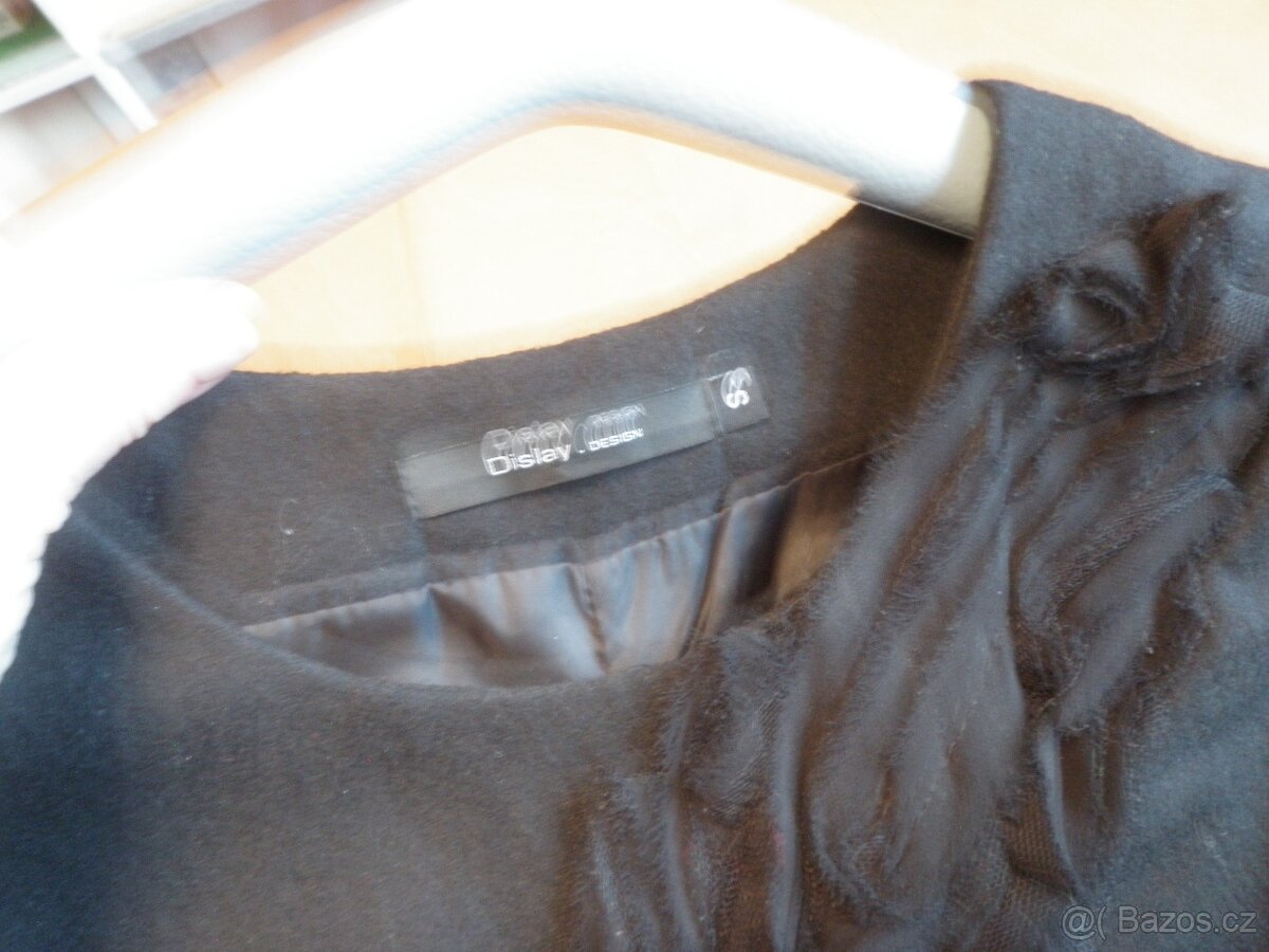 luxusní černé kvalitní značkové šaty - vel. S - 9