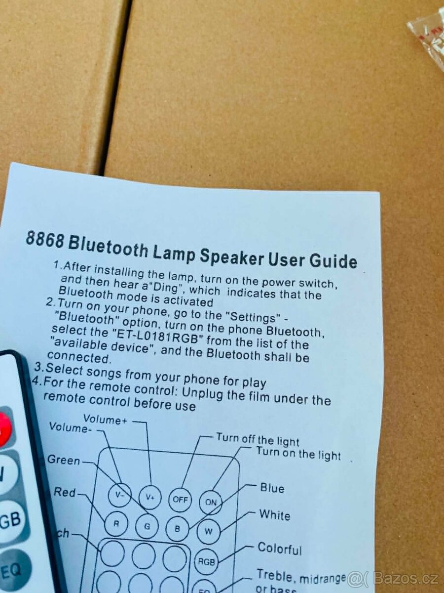 RGB LED svítidlo E27 48W s Bluetooth reproduktorem - 9