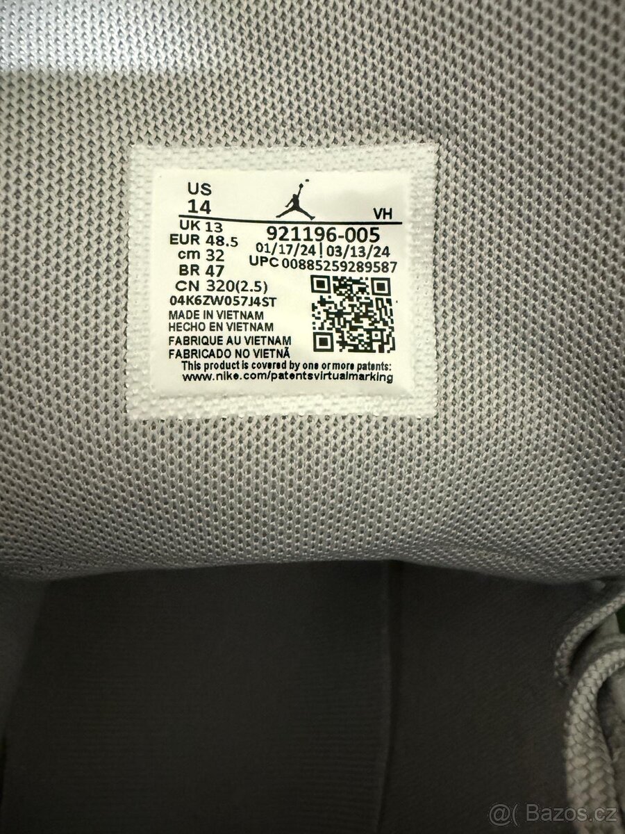 NIKE AIR JORDAN FLIGHT ORIGIN 4 ŠEDÁ vel. 48,5 - 9