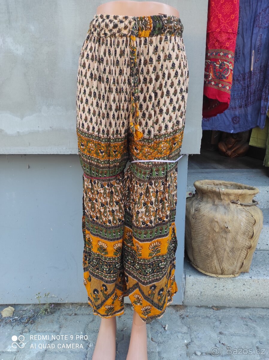 Dámské krepové kalhoty Indie - 9