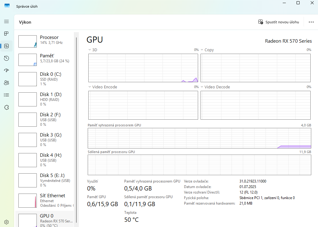 Levný herní PC – RX 570, 24GB RAM - 9