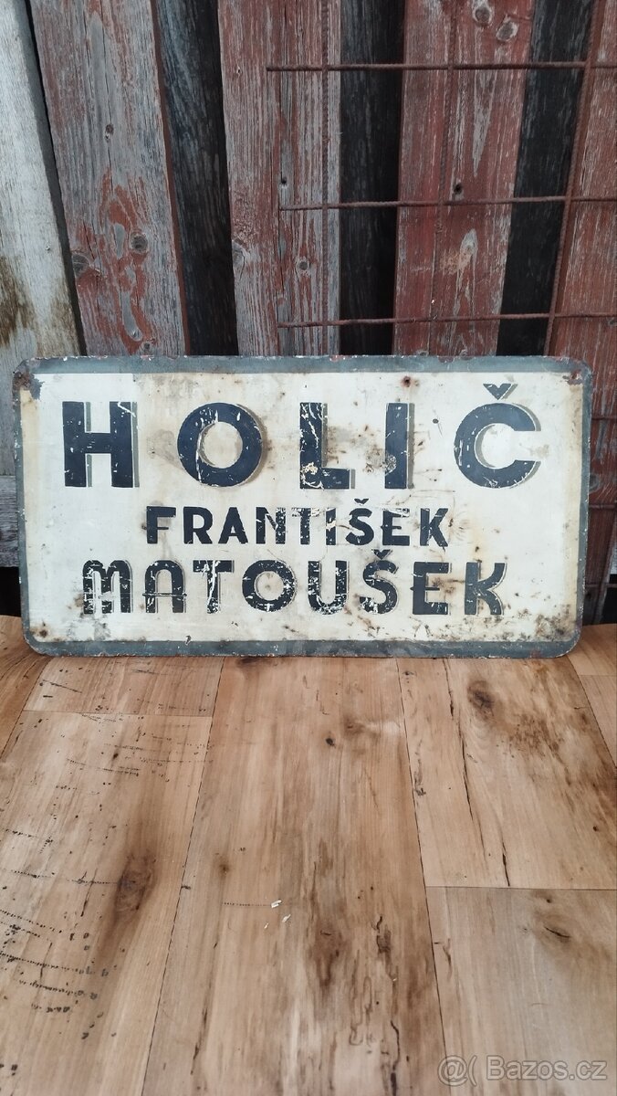 Plechová oboustranná cedule - 9