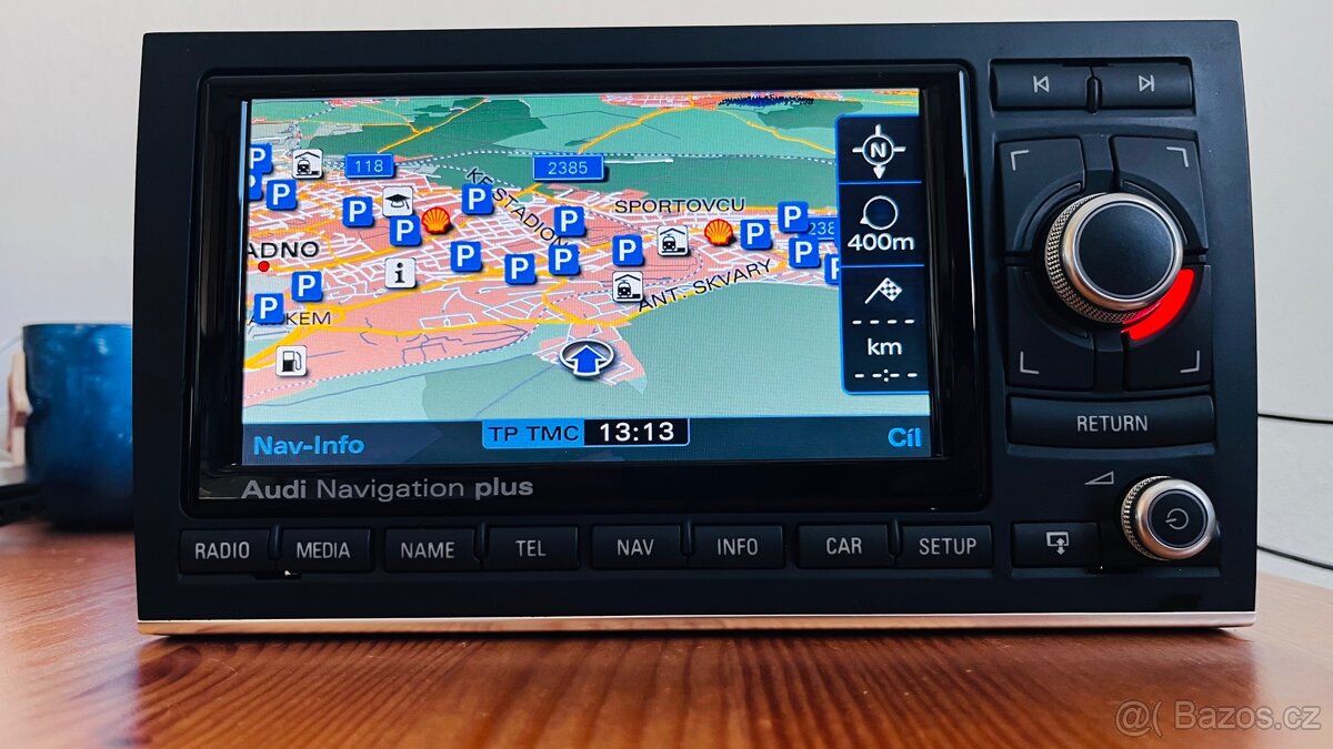 Audi Navigation Plus - RNS-E - A3, A4, TT, Exeo - LED verze - 9