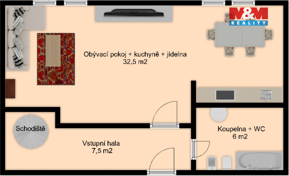 Prodej bytu,2+kk(možno i jako 3kk),71 m2, Zborovská, Praha - 9