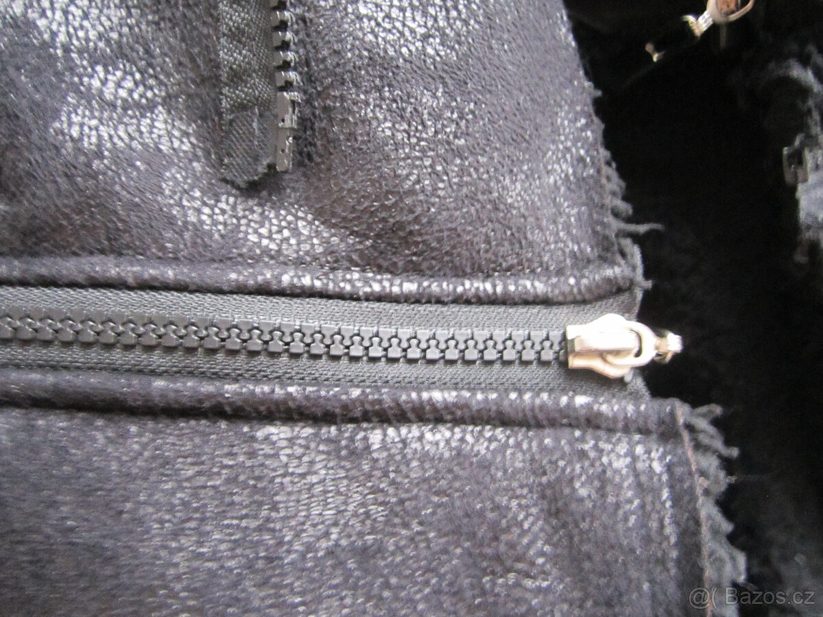 Dvě bundy v jedné, vzhled semiše, vel. S/M, podzimní/zimní - 9