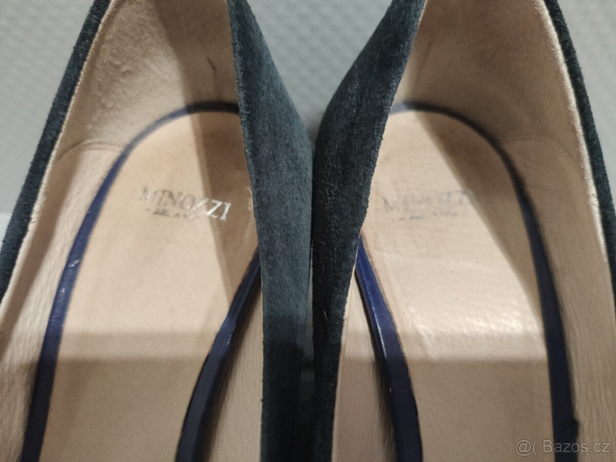 Dámské semišové lodičky Minozzi Milano - 9