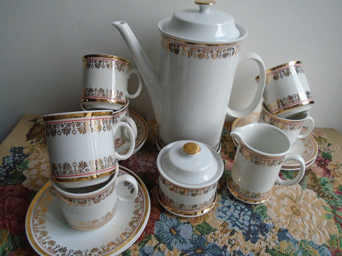 Kávová čajová souprava - likvidace. - 9