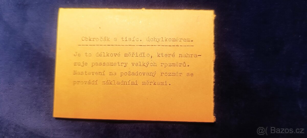 Tisícinovy úchylkoměrem Somet - 9