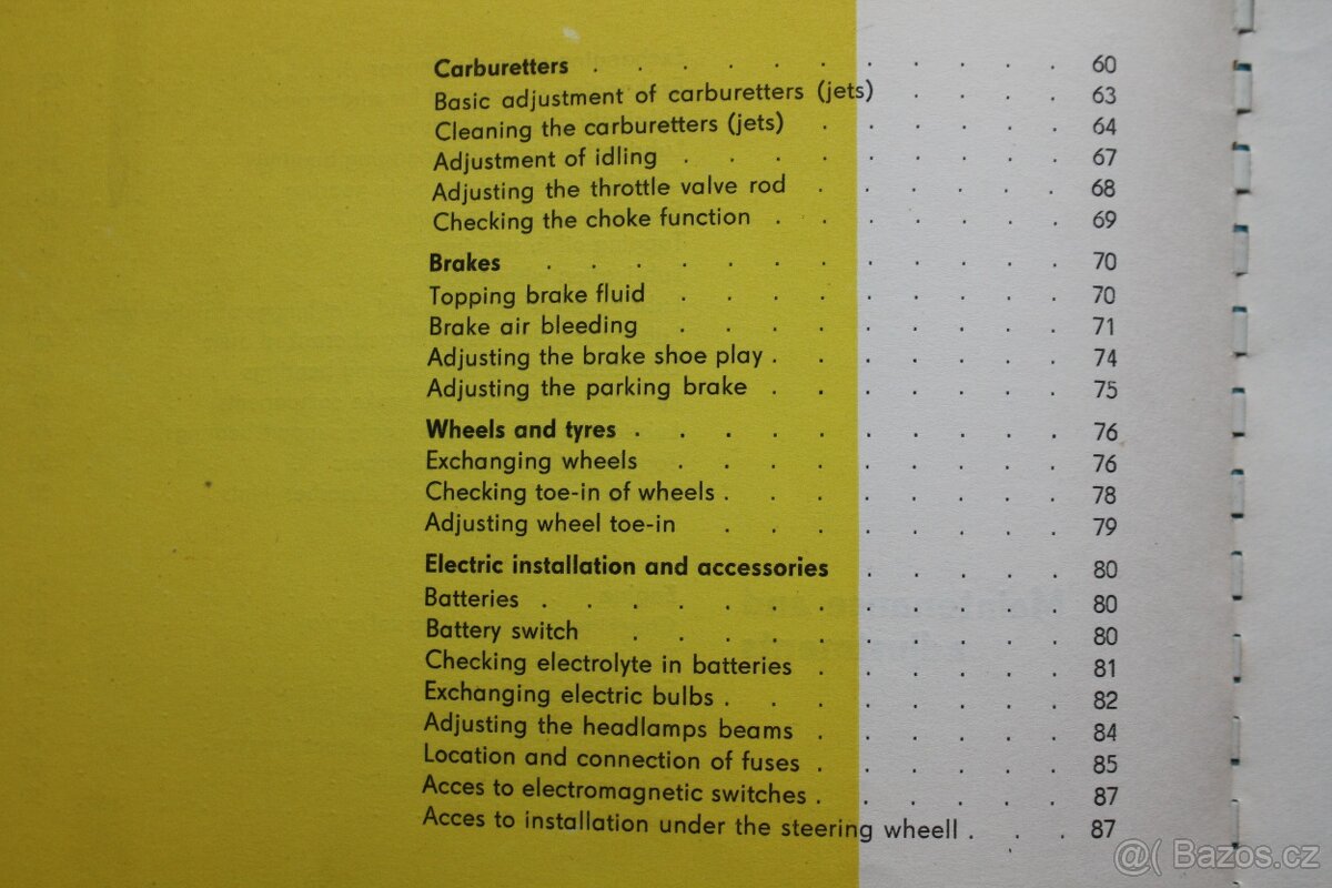Tatra 603/1 - Driver's Manual 2nd issue 1961 - 9