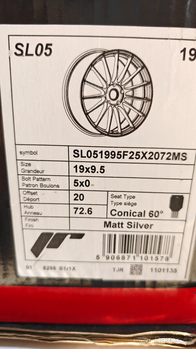 Bmw 5x120 JR SL05 8,5+9,5x19" TOP - 9