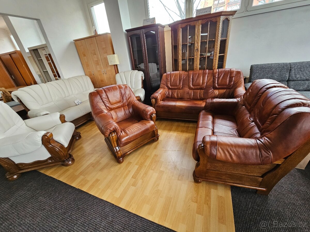 Kožená sedací souprava Romaaa 3+2+1 - 9