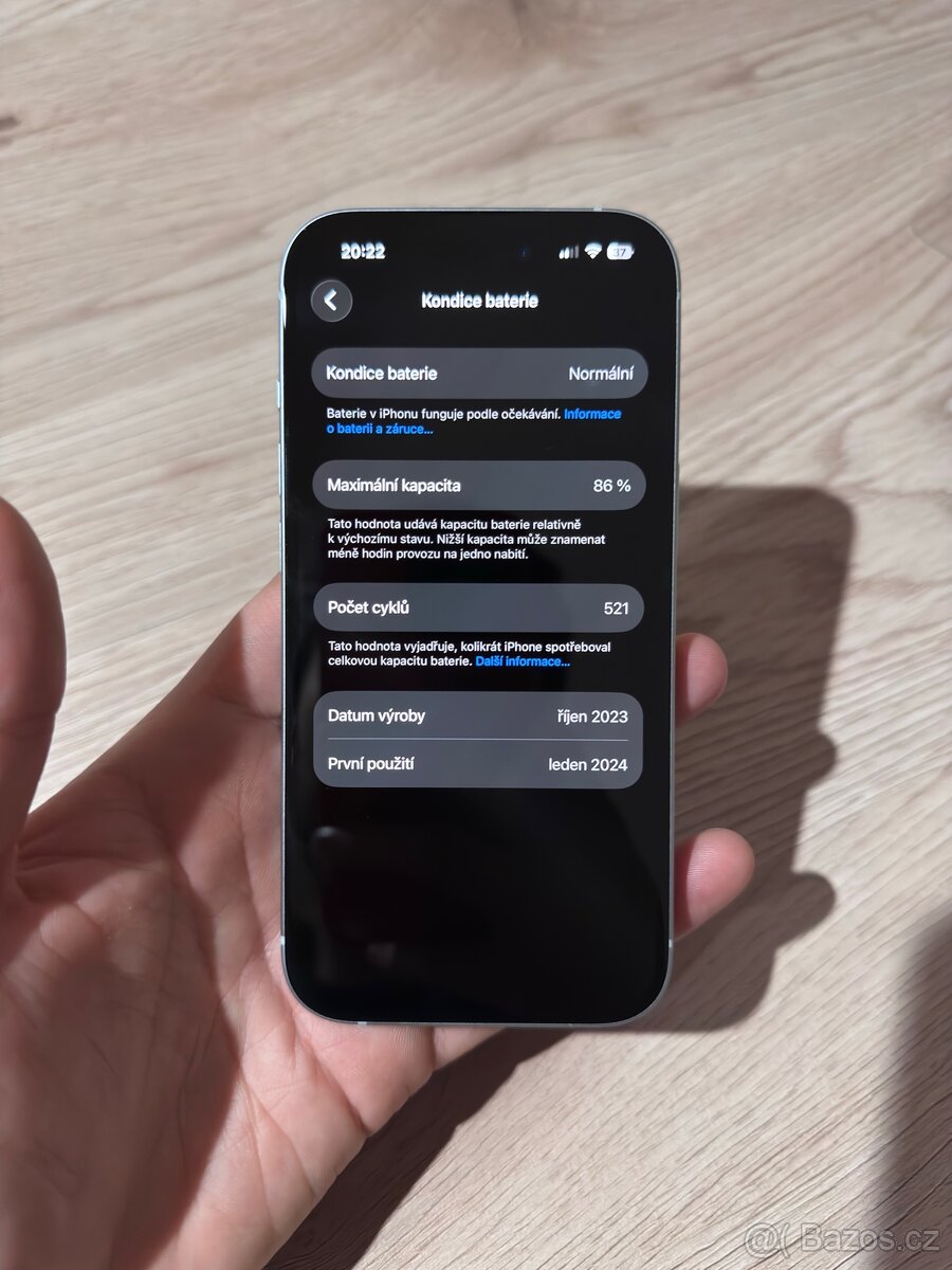 iPhone 15 128 GB Modrý - 9