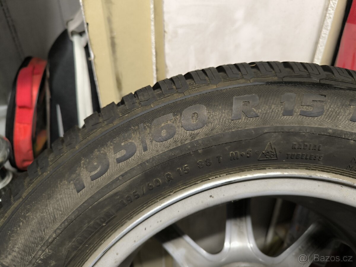 Alu kola FORD Fiesta 4x108 r15 Originál,zim.pneu94%+TPMS - 9