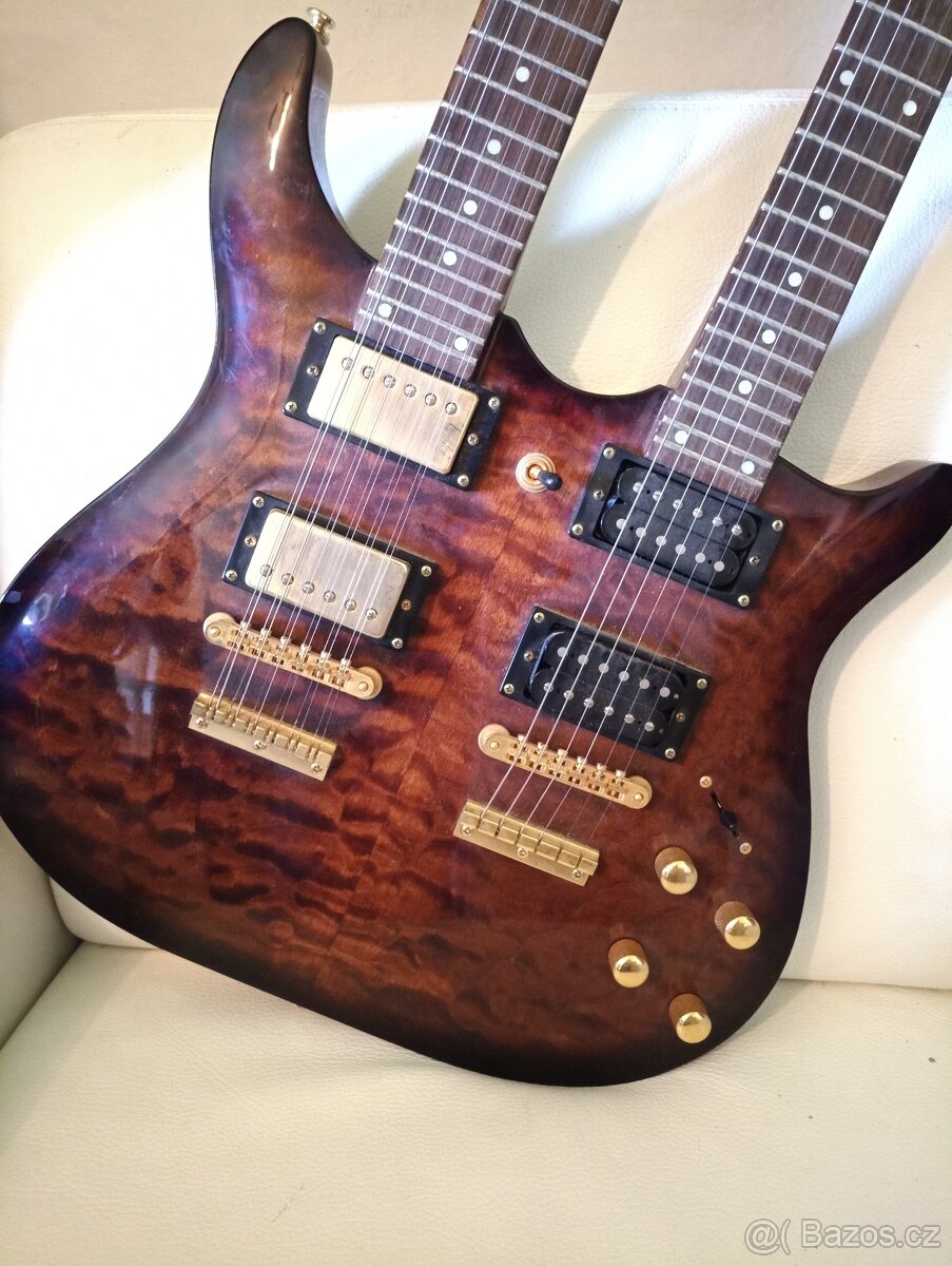 Prodam Guitar Career Double Neck 6/12 Electric. - 9