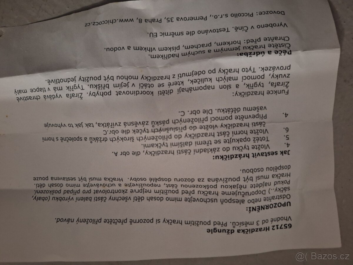 Hrazdička dzungle chicco 3m - 9