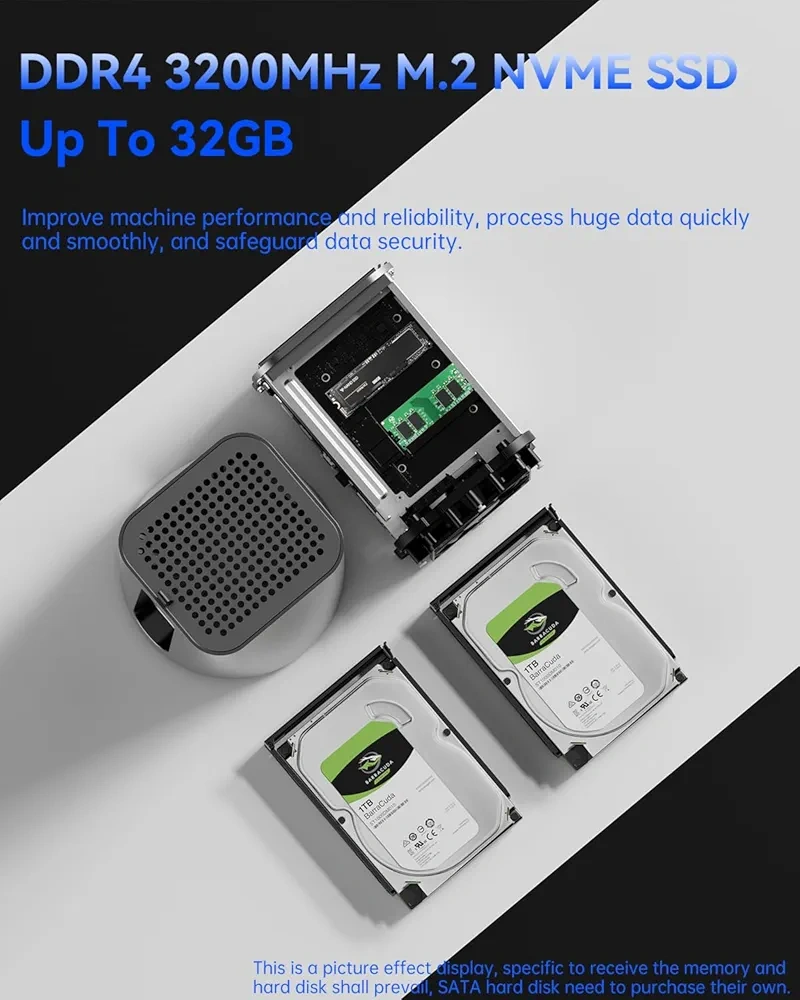 NAS/ Home Server - (Ryzen 7, 32GB RAM, 8TB HD) - 9