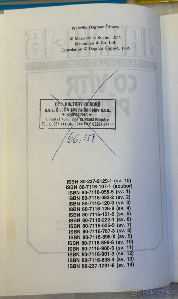 Mazo De la Roche: Jalna, sada, 16 x, série, POŠTA ZDARMA - 9