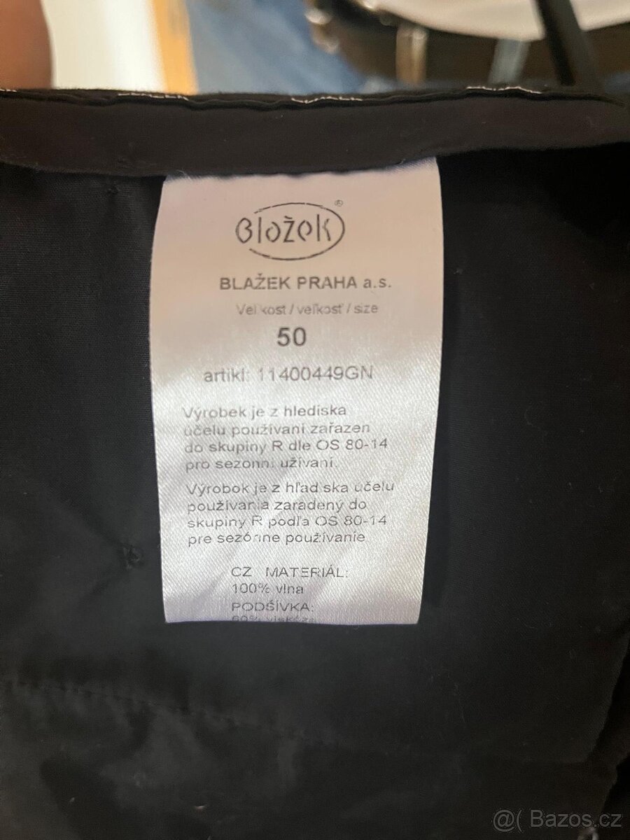 Pánský oblek Blažek, vel.50 - 9