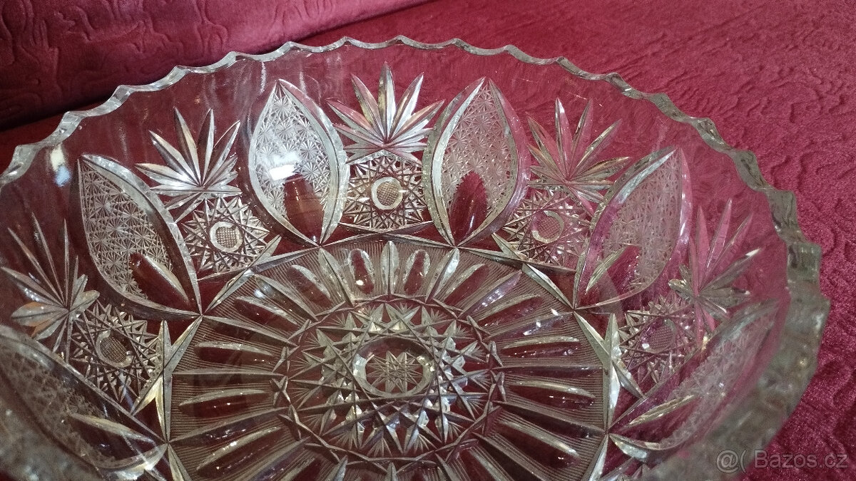 Mísa křišťálová broušená - 9