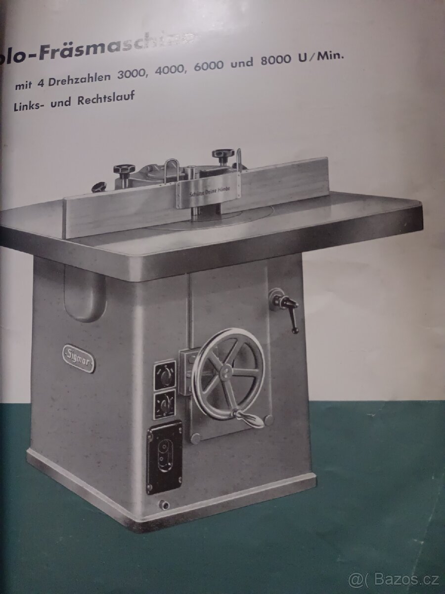 Vybavení truhlářské dílny,fréza,dlabačka,bruska. - 9