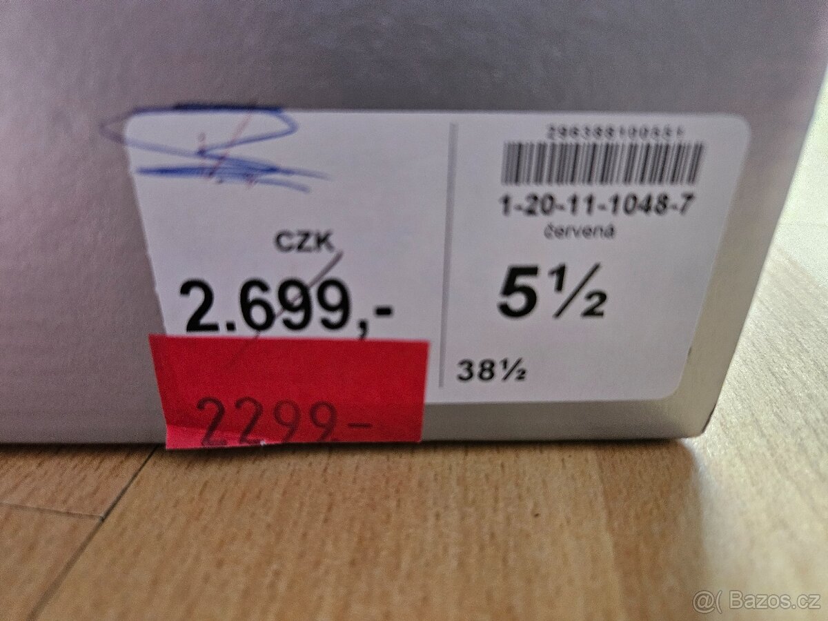 Dámské červené polobotky zn. GABOR - 9