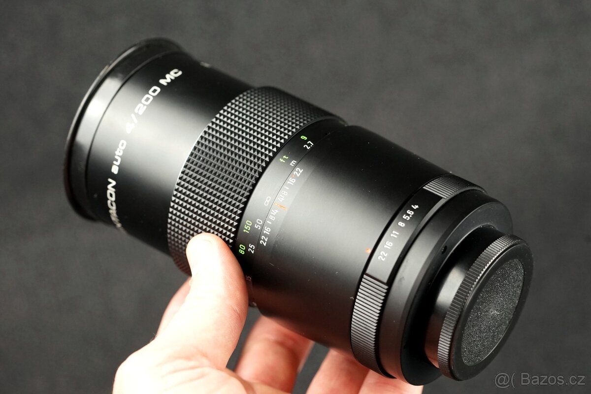 Objektiv Pentacon 200mm f4 auto MC M42 + pouzdro - 9