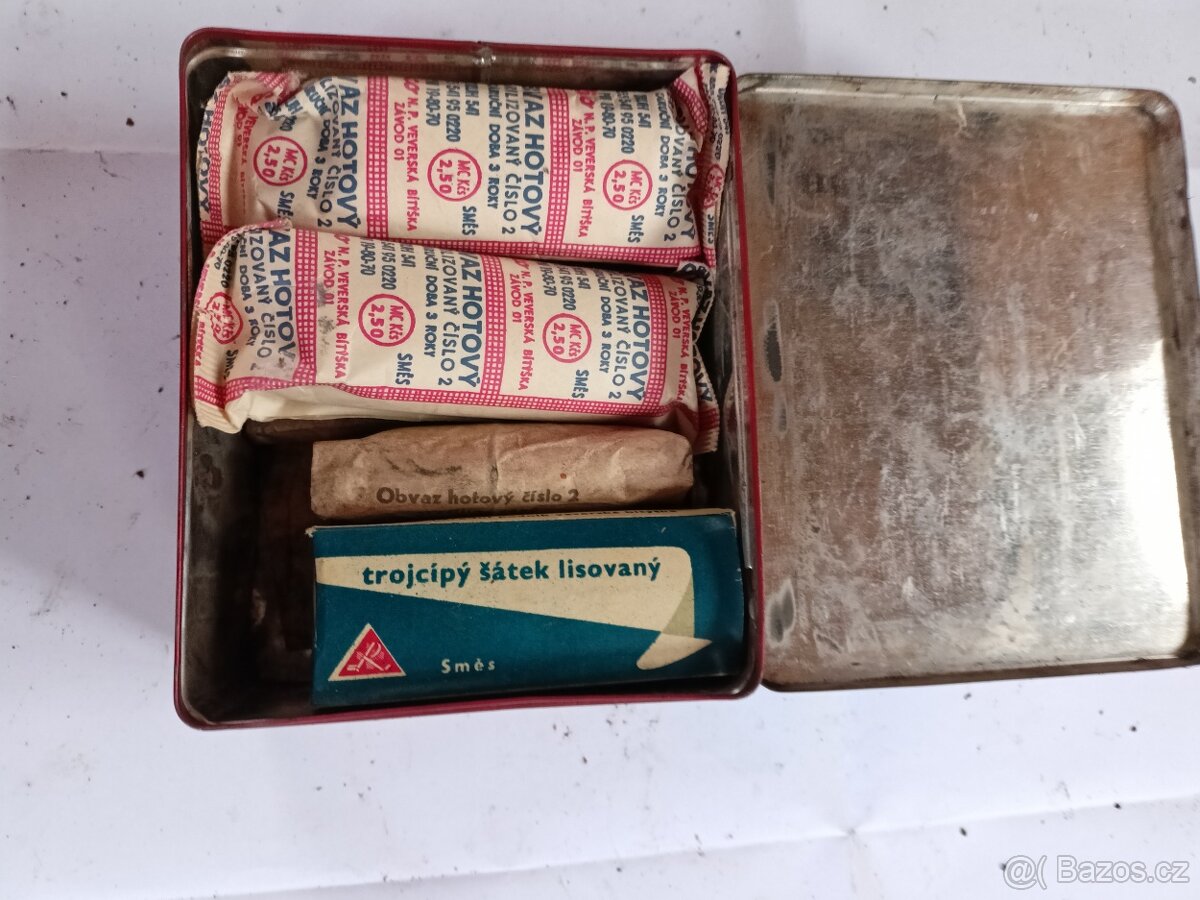 Plechové, dobové obaly. - 9