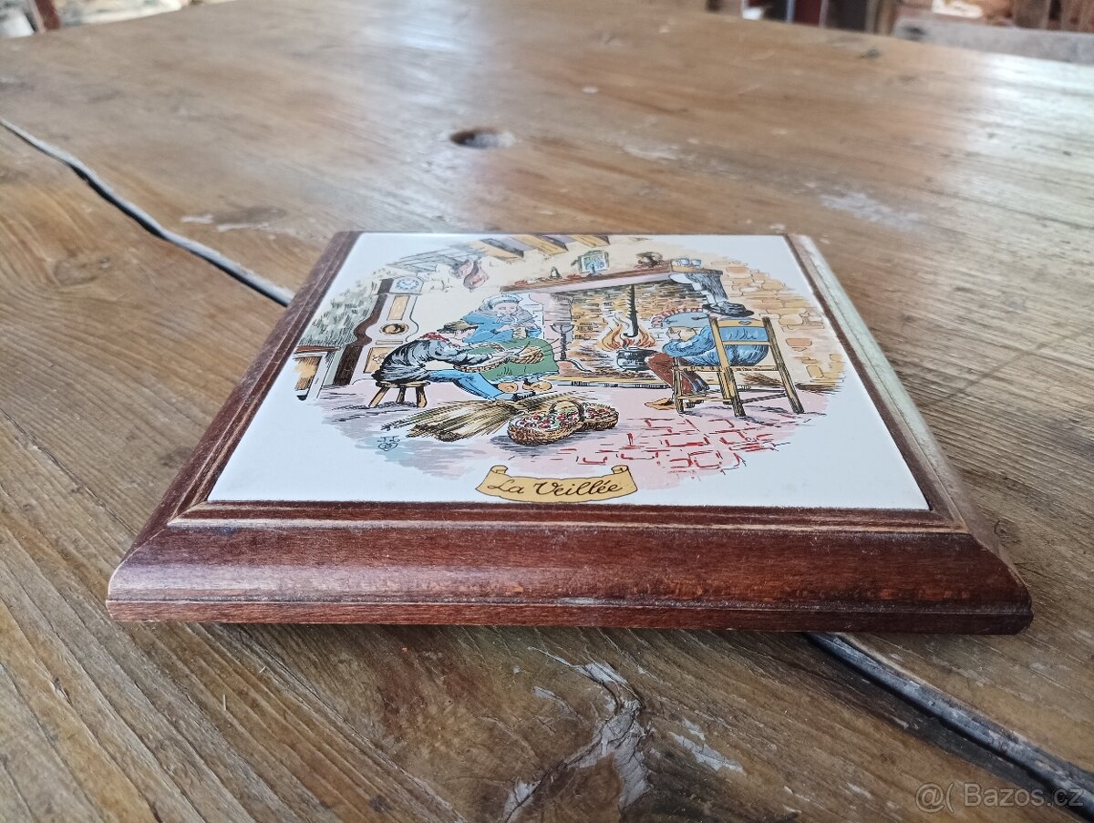 VILLEROY A BOCH PORCELÁNOVÁ PODLOŽKA POD HRNEC DEKOROVANÁ - 9