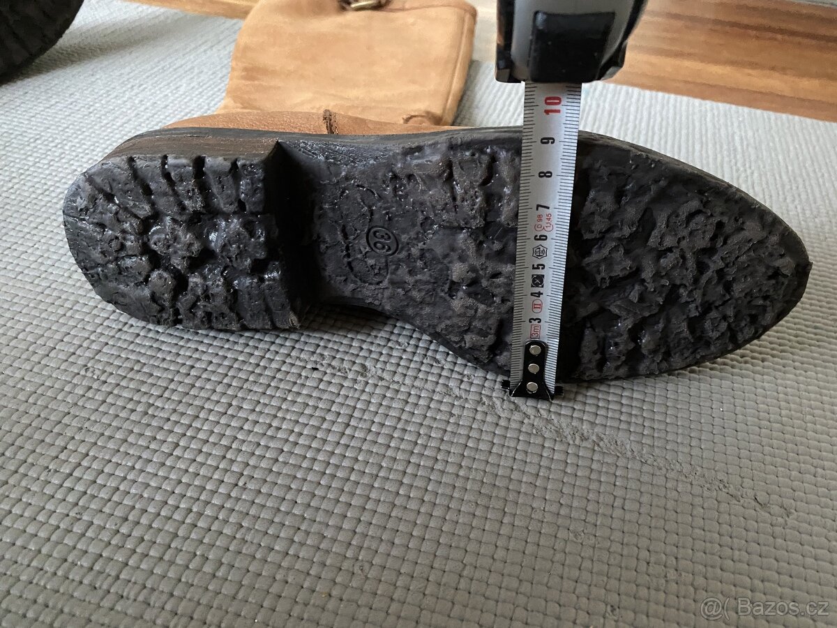 kožené kozačky nové vel. 36 - 9