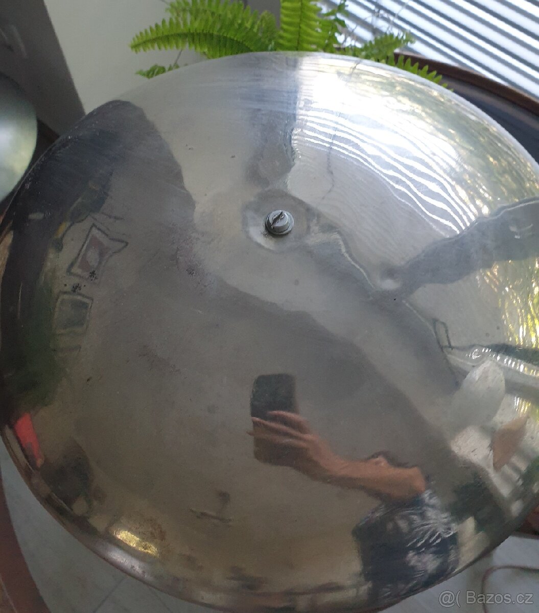 Retro lustr s bílým stínítkem - 9